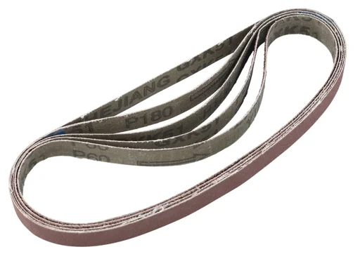 "Sanding belts 15 x 454 mm, K 80, 5 pieces image"