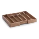 Cutlery tray, extendable, bamboo