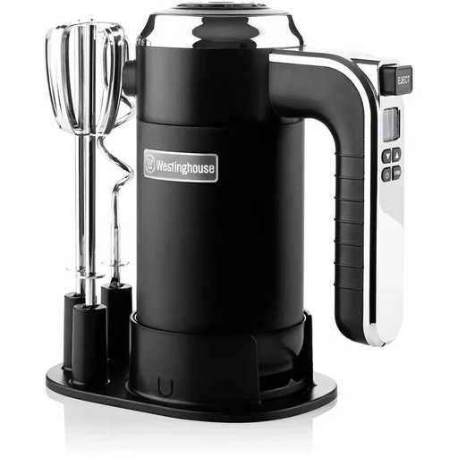 "Retro hand mixer - black image"