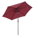 Parasol with hand crank