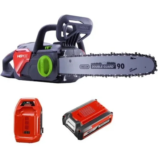 "Cordless chainsaw set 40 V (5.0 Ah Li-Ion battery + fast charger) image"