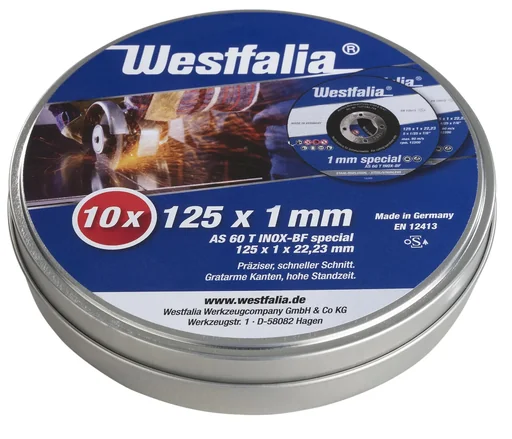 "Cutting discs INOX 125 x 1.0 mm, 10 pieces in a can image"