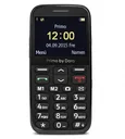 Primo 366 black large-button mobile phone with table charger, Bluetooth, flashlight, FM radio, standby time up to 12 days