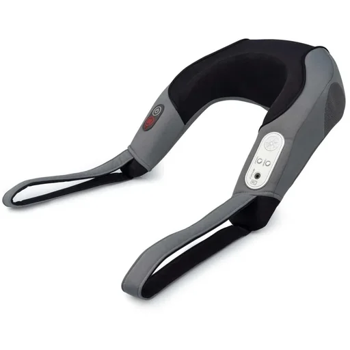 "Neck massager with speakers NM A90 black and grey image"