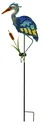 Solar LED garden stake crane