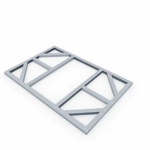 "Foundation frame 6x4 for skillion image"