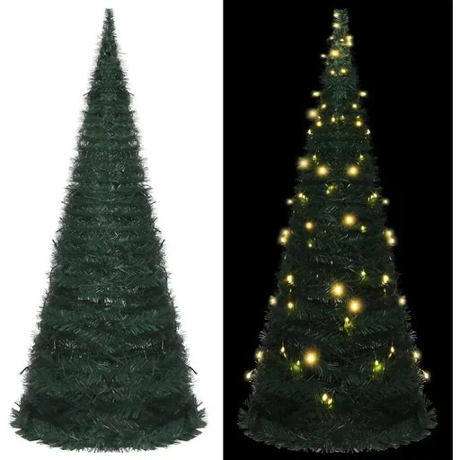 "Christmas tree with LED pop-up 210 cm green image"