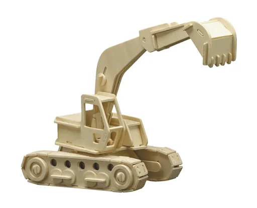 "Wooden construction kit "Excavator", 30 x 26 cm image"