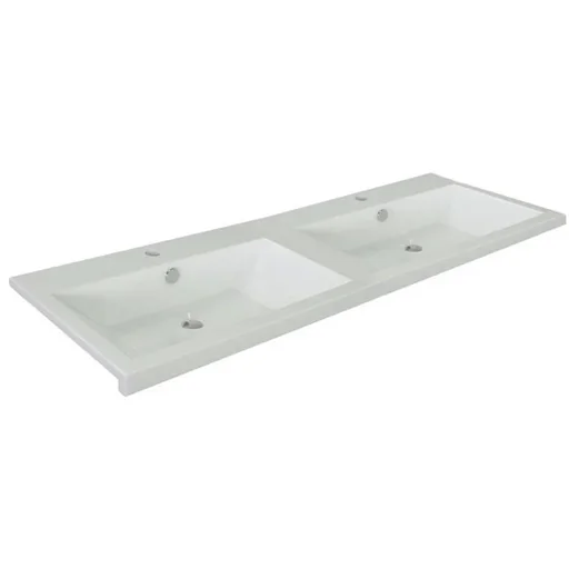 "Concept washbasin Polyb 2gat 120cm white image"