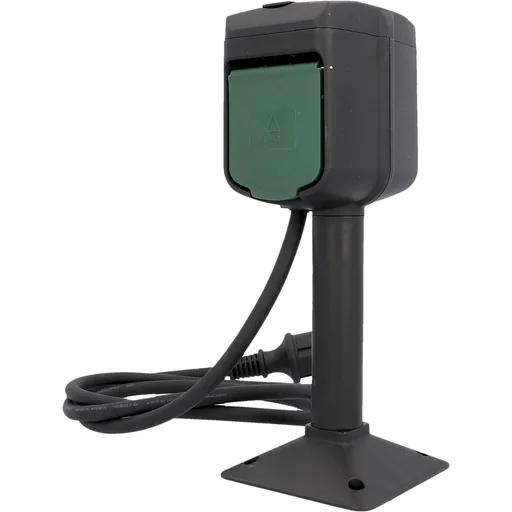 "WIFI ground spike with two sockets image"