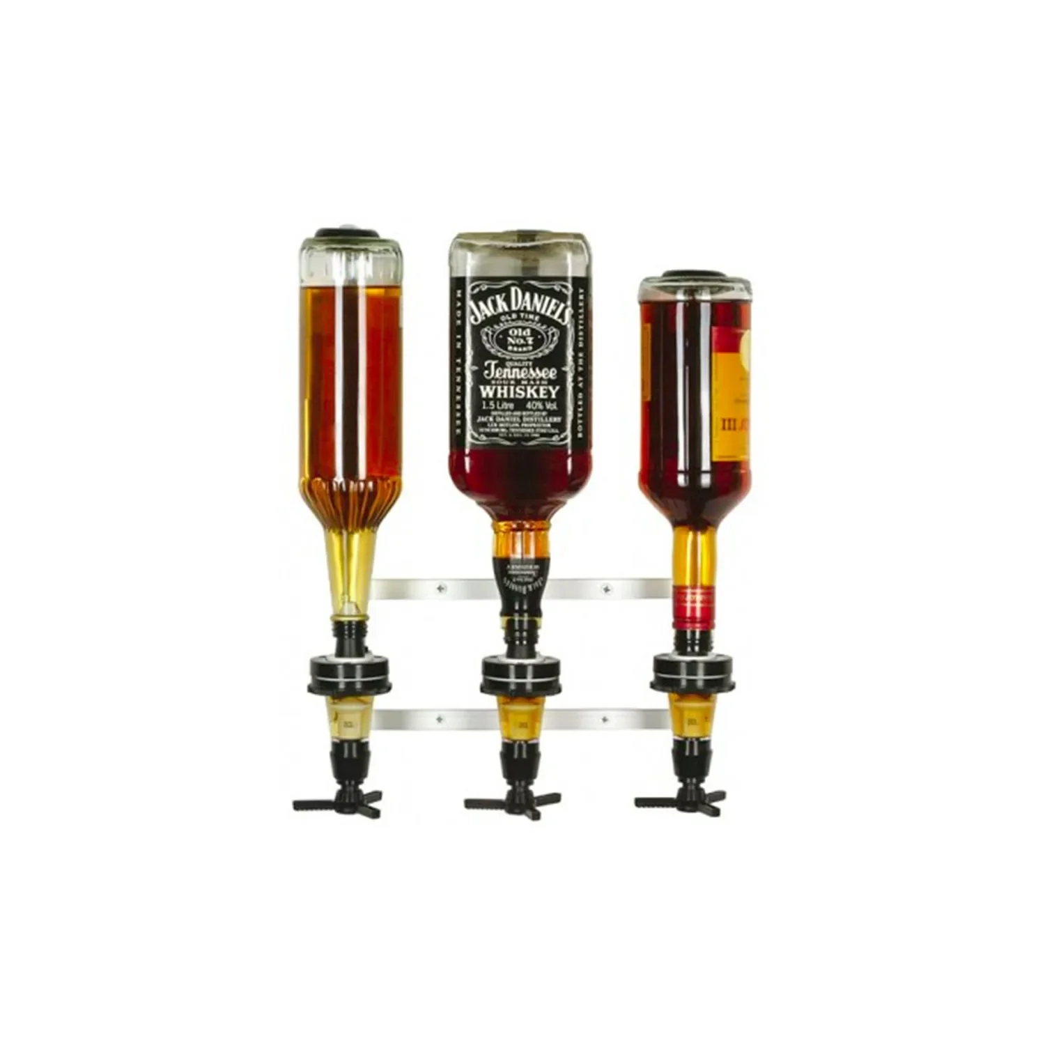 "Professionele Alcohol dispenser voor 0,7 - 1,0L flessen - Alcohol dispenser voor 3 flessen image"