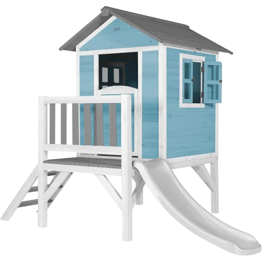 "Lodge XL Playhouse Caribbean Blue - White Slide image"