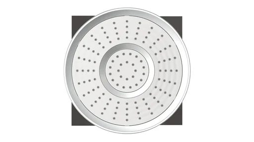"Head shower "GRENOBLE", chrome image"