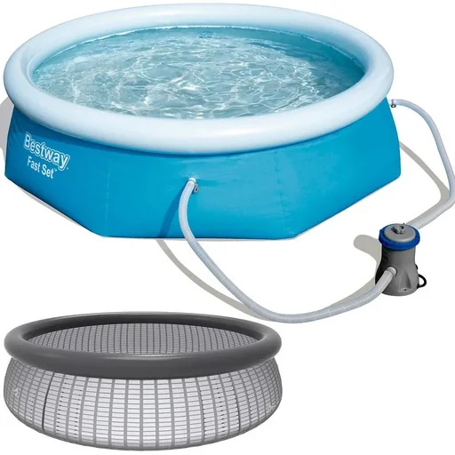 "Swimming pool with pump and filter - Ø244cm - 1249 L/h pump capacity image"