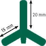 "Metal post T-Post, 213 cm, 40 pieces image"