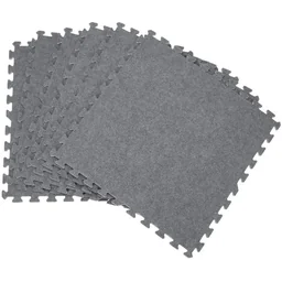 Schuimrubber vloertegels grijs