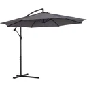 Cantilever umbrella with hand crank