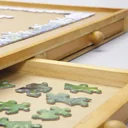 Puzzle table with 4 drawers