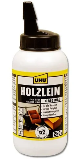 "Wood glue original 250 g bottle with dosing tip image"