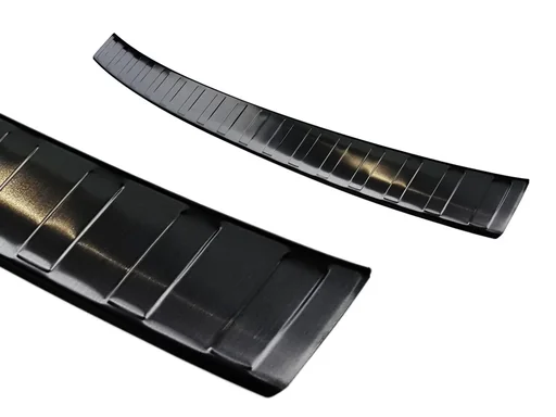 "Stainless steel loading sill protector, BMW Series 3 G21 Touring with M package, 2018> - graphite/black. OEM quality image"