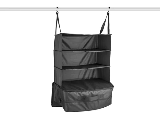 "Hanging shelf travel bag, 3 compartments, 41 x 26 x 70 cm image"
