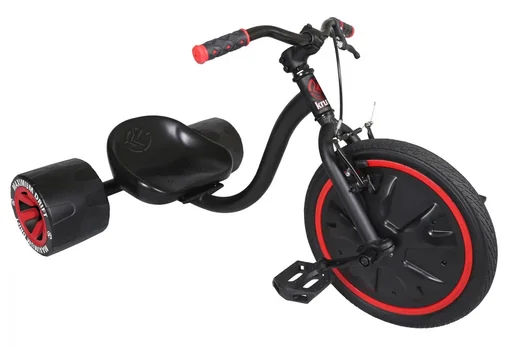 "Mini Drifter, Trike with steel frame, 16 inch front wheel, PP rear wheels, red-black image"