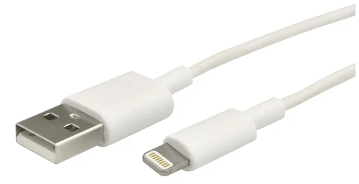 "Data and charging cable USB-A/Lightning connector, 1m for iPod, iPhone, iPad image"