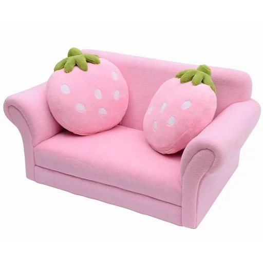 "Children's sofa strawberry children's armchair sofa couch children children's room (strawberry sofa) image"