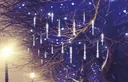 LED light chain meteorite set of 8, white