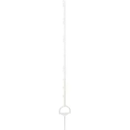 "White plastic post with riser, 158 cm (5 pieces) image"