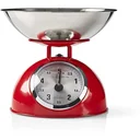 Nedis Retro Kitchen Scale - Analogue - Metal - Red