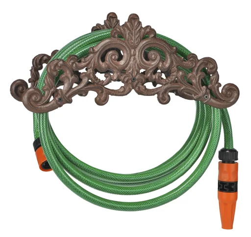 "Garden hose holder, cast iron, antique look image"