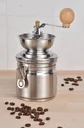 Coffee grinder with ceramic grinder, stainless steel