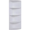Corner shelf with 4 compartments