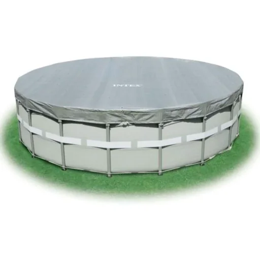 "Deluxe pool cover for frame-to-frame pools ø 488 cm image"