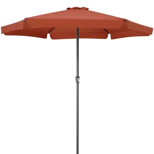 "Aluminium XXL parasol - terracotta - Ø330cm - UV protection 50+ image"