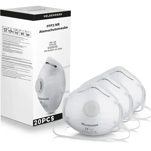 "Respiratory masks FFP2 White set of 20 pieces image"