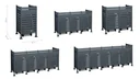 Garbage can cover Planum 1-box, 150 cm, anthracite