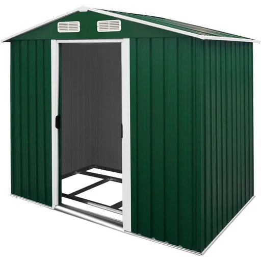 "Shed green - metal 210x132x186 image"