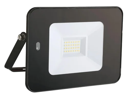 "LED floodlight 20W with integrated motion detector and remote control image"