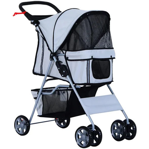 "Dog Cart Dog Buggy Dog Pet Stroller Buggy Grey image"