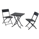 Balcony set polyrattan garden furniture 3-piece balcony furniture