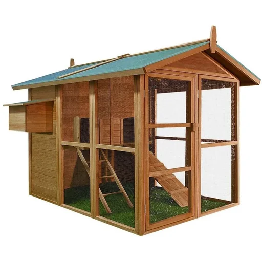 "Chicken coop 148 x 151 x 172 cm, wood, brown image"