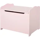 2-in-1 children's bench with storage space pink