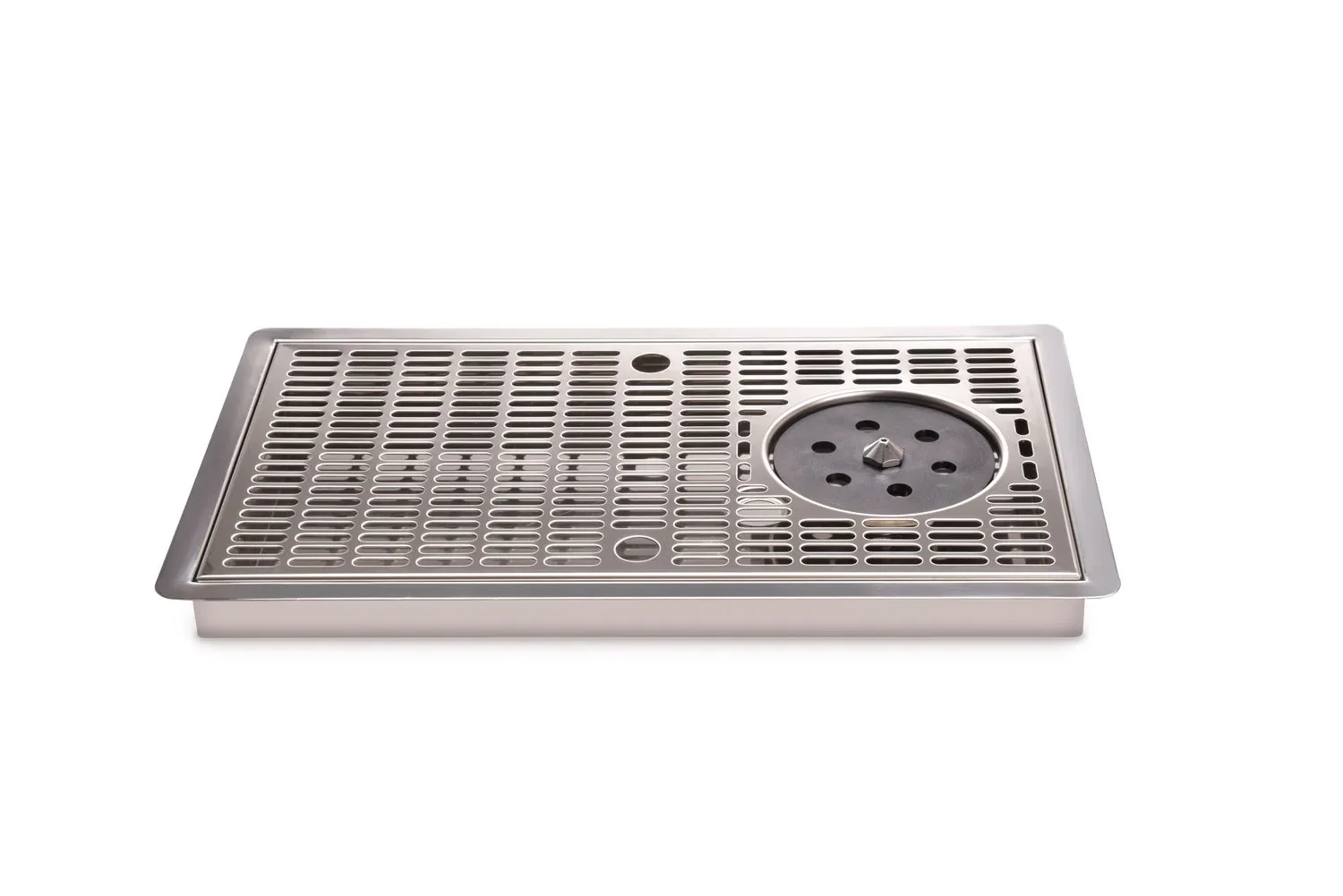 "Lekbak, Druppellade roestvrij staal - 430x245x30 mm met sproeier image"