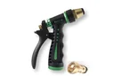 Garden spray gun aluminum with threaded connection for plug-in systems