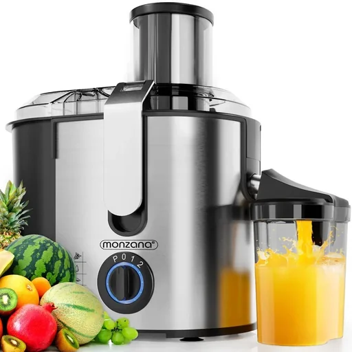 "Juicer for fruit & vegetables - stainless steel - large filling opening image"