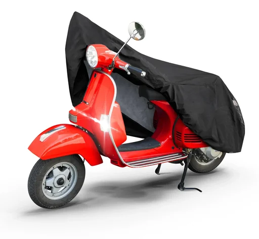 "Motorcycle garage, Vespa cover waterproof size S - 185 x 90 x 110 cm black image"