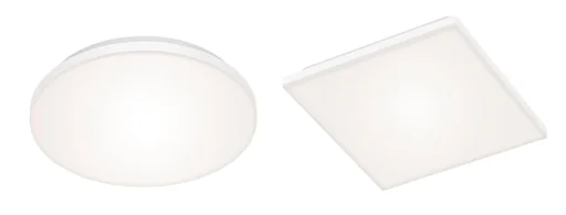 "Frameless LED panel, square, 29.5 cm, 12 watts, white image"