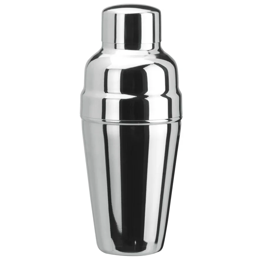 "Cocktailshaker 3 delen - Roestvrij staal met ijshouder - 500 ml. image"